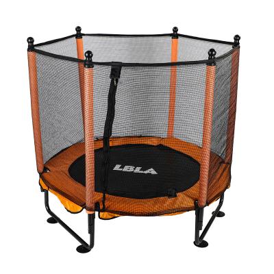 China With SD-TP483 Protective Net Hot Sale Indoor Fitness Octagonal Trampoline With Protective Net Folding Trampoline For Kids for sale