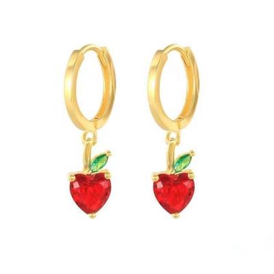 China Best Selling BOHEMIA Fashion Simple Earring Women Jewelry Creative Gifts S925 Sterling Silver Mini Tropical Fruit Earring for sale