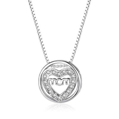 China 925 Sterling Silver CLASSIC Design Fashion Niche Necklace Mother Love Mom Mother's Day Sense Mother's Day Send Mother Clavicle Chain for sale