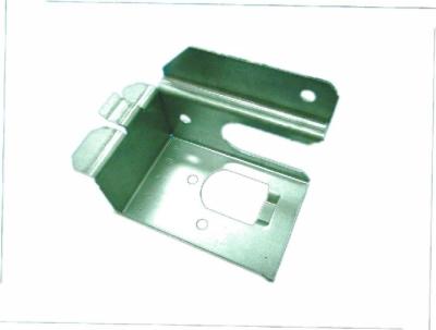 China Stamped metal parts with date mark, bracket for gas valve - tooling has changeable date punch for sale