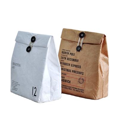 China Fashionable Hot Selling Waterproof Top Up Tyvek Cooler Roll Bags Recyclable Leak Proof Tyvek Lunch Bag for sale