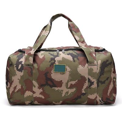 China Water Resistant Factory Direct Supply Sports Travel Bag Camouflage Dual Function Luggage Bags With Zipper for sale