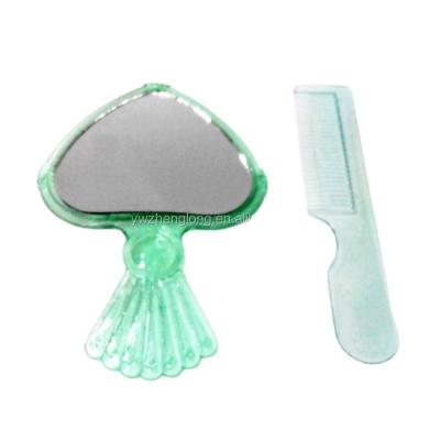 China Modern mini plastics fish shaped mirror and comb set for kids for sale