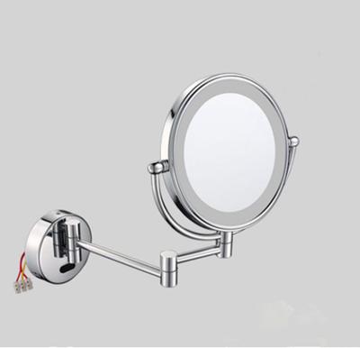 China New Fashion High-grade Stainless Steel Bathroom Mirror Double Side Wall Magnifying Bath Cosmetic Mirror for sale