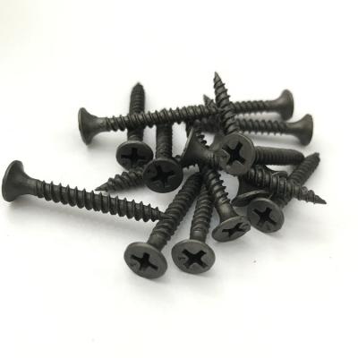 China Decorative Flat Steel Black Flat Head Hardware Cross Head Wood Screws For Furniture Industry for sale