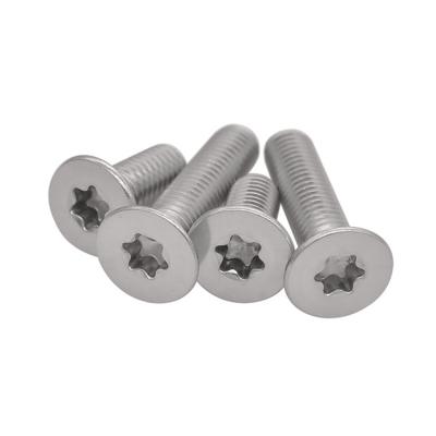 China Good Quality Hard Stainless Steel Flat All Size Flat Head Furniture Torx Machine Screw for sale