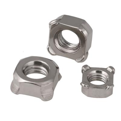 China Heavy Industry M3 M10 100 PCS Spot Welding Weld Square Nuts Stainless Steel for sale