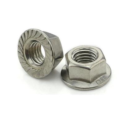 China Heavy Industry Haiyan Din6923 Steel Mechanical Hex Head Flange Cap Serrated Flange Nut for sale