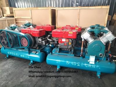 Cina Compressore d'aria portatile del carro armato del doppio del compressore d'aria del pistone diesel 2V-4/5 per estrazione mineraria in vendita