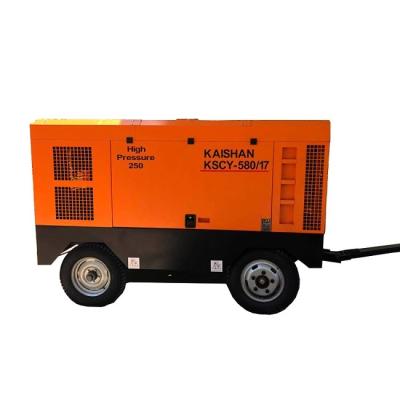 China KSCY-580/17 Kaishan Portable Commins Diesel Engine 17bar Screw Air Compressor for sale