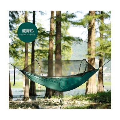 China Anti-mosquito Training New Arrival Automatic Quick Opening Swings Hammock With Mosquito Net And Rain Fly for sale