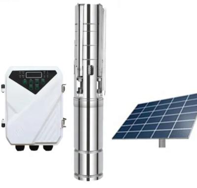 China Agriculture / Livestock LONGVOLT Full Borehole W ENERGY Solar 1100 DC Water Pump System For Farm With Battery Back Price for sale