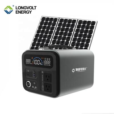 China 2021 Fast Charging Support Longvolt Factory Price 300W Solar Power Station Portable Generator Set For Home Appliance for sale