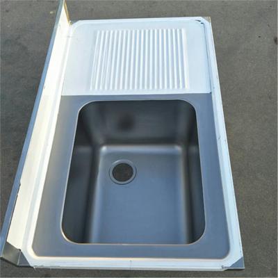 China Cheap Kitchen Sink 16 Gauge Stainless Steel Kitchen Faucet Top Mount Square 304 Sink Without Top Sink for sale