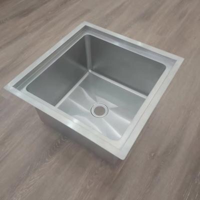 China Without Faucet Casino Homes Restaurant Hotel 304 Stainless Steel Kitchen Sink Prefab Basin For Bathroom Kitchen for sale