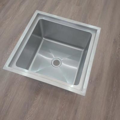 China Without Faucet Wholesale 304 Stainless Steel Square Shape Undermounted Hand Wash Sink Basin For Commercial Kitchen for sale