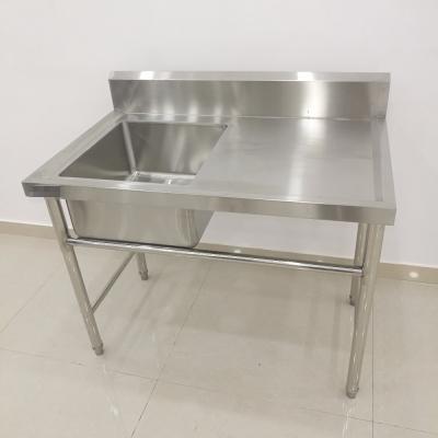 China Kitchen Free Standing Fish Table Stainless Steel Fish Cleaning Table for sale