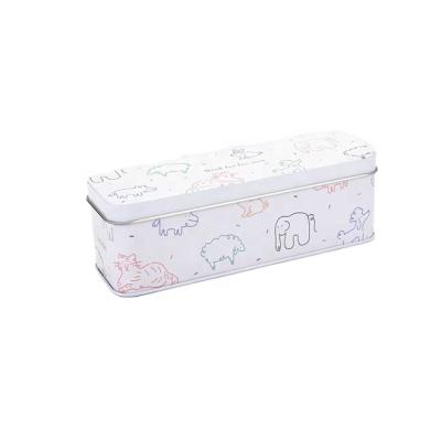 China Recycled Materials Customized New Design Rectangle Student Pencil Case School Mini Tin Boxes For Children for sale