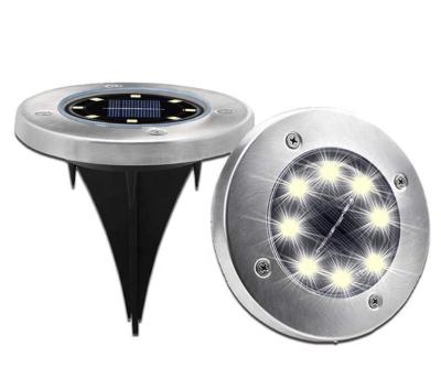 China Garden-Lawn-Community-Villa China Factory 8 LED Lamp Stainless Steel Lawn Lamp Beads LED Garden Outdoor Solar Garden Light ip65 Led Light for sale