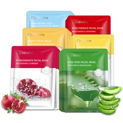 China Moisturizer Private Label Moisturizing Face Sheet Mask, Sleep Gel Collagen Mascarillasl Sheet Skin Care Plant Extract 6 Types Facial Mask for sale