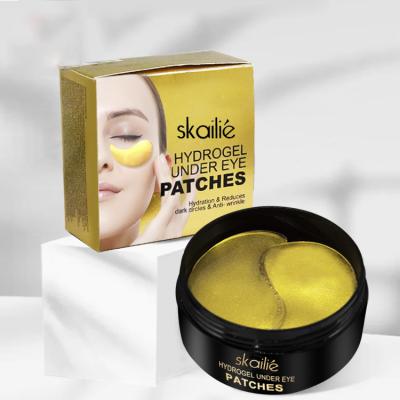 China Wholesale Anti Wrinkle Skin Care Eye Mask Patches Crystal Eye Mask Nourishing Dark Collagen Anti Wrinkle Circles 24k Gold for sale