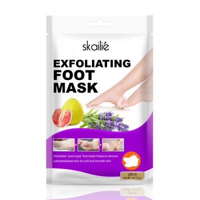 China Travel factory direct supply effective home use/spa/dead skin best removing foot skin spa bumps exfoliate foot mask for sale