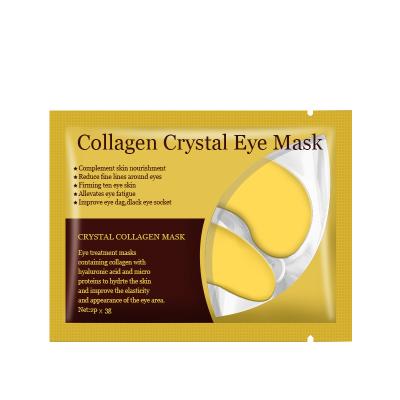 China Wholesale Custom Skin Care Anti Wrinkle Moisturizing Dark Circle Collagen Crystal 24k Gold Under Eye Gel Sheet Mask Patches For Sleep for sale