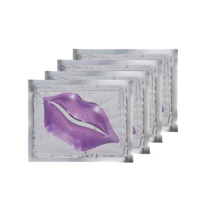 China Free Samples Anti-Wrinkle Beauty Skin Care Lip Sheet Masks, Moisturizing Hydrogel Collagen Purple Jelly Lip Mask For Sleeping for sale