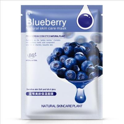 China Cosmetic Korean Beauty Collagen Blueberry Mask Sheet Organic Whitening Repair Hydration Facial Maker Moisturizer Facemask for sale