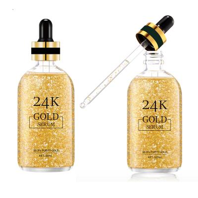 China Face Serum Moisturizer Private Label Vitamin C 24k Gold Essence Anti Aging Whitening for sale