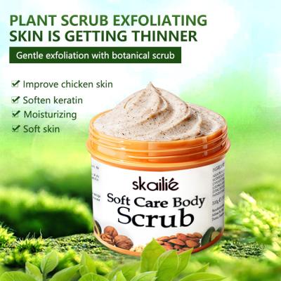 China Hair-Repairing Wholesale Private Label Moisturizing Natural Organic Exfoliating Brightening Face and Body Scrub for sale