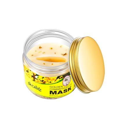 China Natural Water Based Recovery Dark Gold Osmanthus Circle Collagen Moisturizer Anti Wrinkle OEM Eye Nourishing Eye Mask for sale