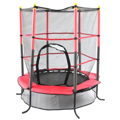 China Indoor Game 4.5FT OEM Children Kids Trampoline With Indoor Bed Protective Net Jumping Trampoline for sale