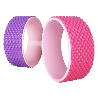 China OEM factory eco-friendly custom band ABS EVA cork yoga wheel pilates yoga wheel for sale