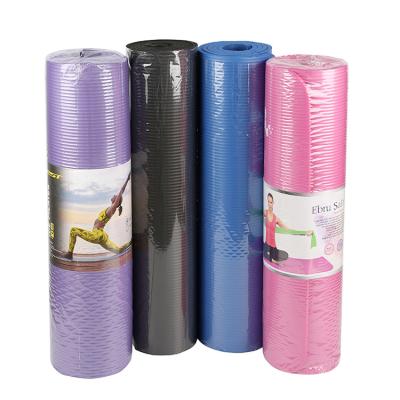 China Non-slip hot sales comfortable sport 15 mm thick yoga mat nbr fitness for sale