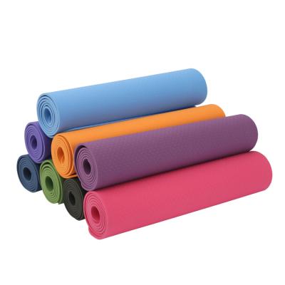 China Pilates 6 Mm Tape Non-Slip Yoga Mat High Density Eco-Friendly Yoga Mat Non Slip Travel Yoga Mat for sale