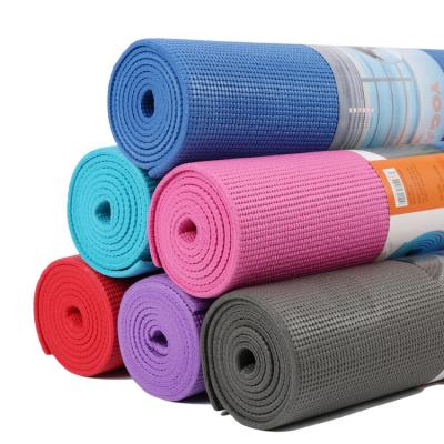 China PVC Eco PVC Yoga Mat OEM Customized Logo And Color Home Gym Fitness 6mm 8mm Yoga Mat for sale