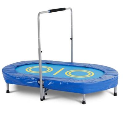 China High Quality Trampoline Spring Parent-child Trampolines Folding Adjustable Handle Bar Railing JS-B6399 for sale