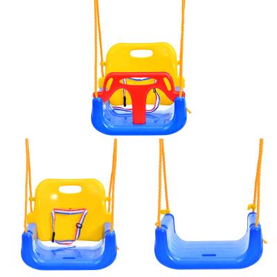 China Leisure/Recreational Sports Brand Factory Selling Plastic 3 in 1 Toddler Swing Outdoor Kids Swing Set Toys for Children for sale