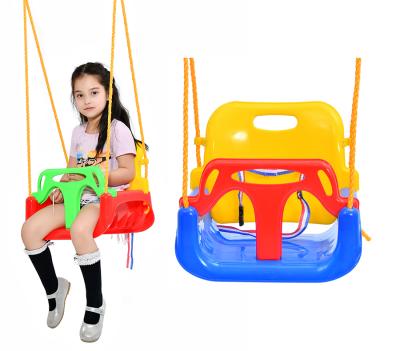 China Recreation Leisure / Sports Safe Indoor Plastic Child Playground Swing Swing Set Single Kids Swing for sale