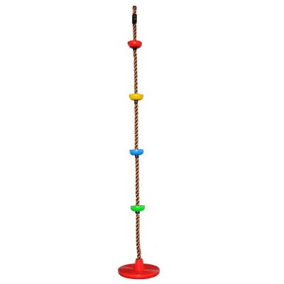 China Colorful Tree Ladders Tree Ladders Outdoor Swing Disc Eco - Friendly Kids Rope Climbing Rope for sale