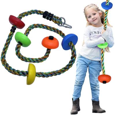 China Factory Sale Eco-friendly Climbing Rope Shaft Disc Swing With Platforms And Swings Seat for sale