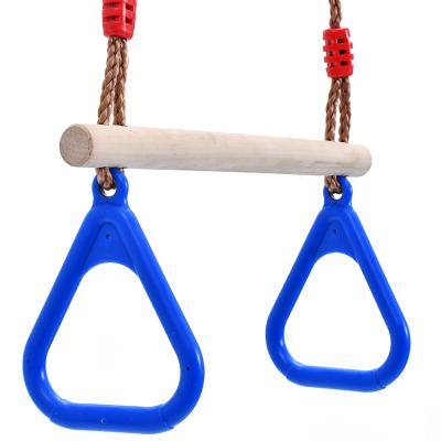 China Leisure/Recreation Sport Playground Kids Tree Bar Trapeze Kids Swing With Gym Rings For Adults for sale