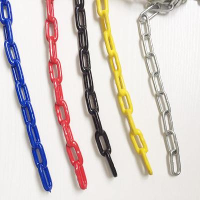 China Customized Eco - Friendly PVC Safety Metal Steel Swing Full Plastic Coated Link Chains for sale