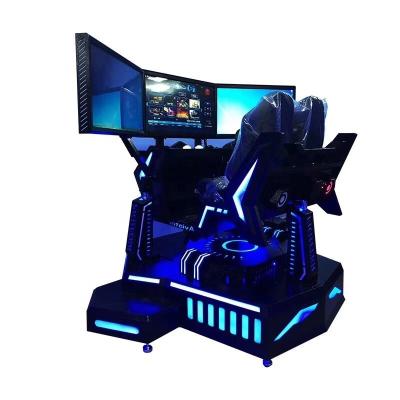 China Amazing Experience F1 Metal 2023 Driving 3 Screens Three Gyro Scree Vr Racing Game Machine for sale