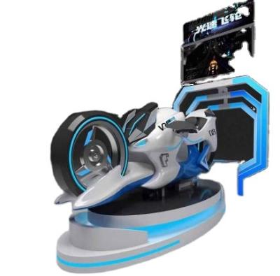 China Metal Arcade Racing 9d Virtual Reality Simulation Ride 9d Vr Motorcycle Racing Car Drive Simulator Game Machine 2023 for sale