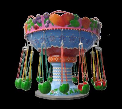 China Henan Rihana Amusement Park Equipment Rotating Watermelon Fruit Flying Chair Glass Reinforced Plastic Children's Amusement Equipment for sale