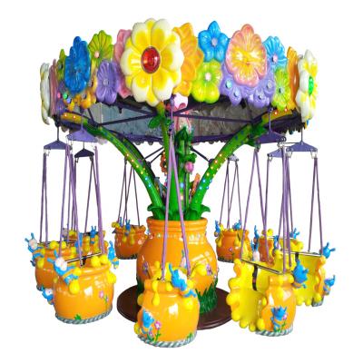 China Amusement Park Glass Reinforced Plastic Bee Small Flight Chair Rides Chairoplane Kids Deluxe Flying Chairs Electric Games Swing Extreme Small Ride For S for sale