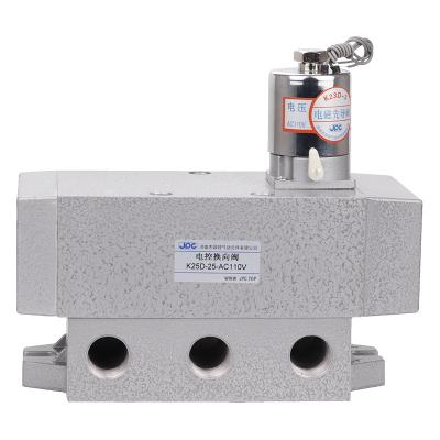 China New Arrival 2 Position 5 Way 1 Inch Sliding Column Reversing Valve Solenoid Valve K25D for sale