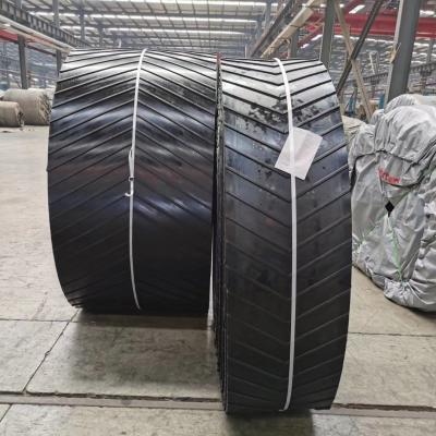 China Chevron Conveyor Belts Rubber Rope Rubber Steel Conveyor Belt For Stone Crusher for sale